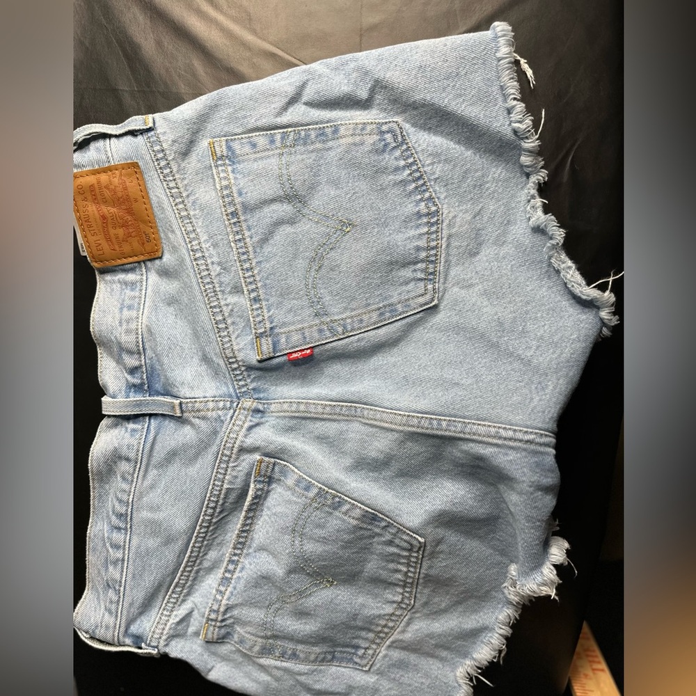Levi's Sky Blue Denim Shorts